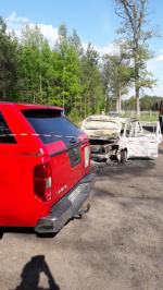 Tragedia pod Namysłowem. W spalonym aucie znaleziono ciała dwóch osób