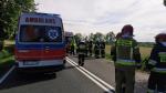 Wypadek między Kuniowem a Jasieniem, dwie osoby trafiły do szpitala