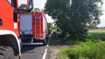 Wypadek między Kuniowem a Jasieniem, dwie osoby trafiły do szpitala