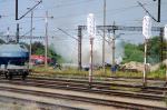 Płoną podkłady kolejowe przy ulicy Rekreacyjnej w Opolu