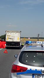 Śmiertelne potrącenie pieszego. Zablokowana DK 94 na wjeździe do Strzelec Opolskich 