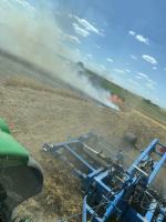 Pożar zboża na pniu w Źlinicach. W akcji 12 zastępów straży pożarnej