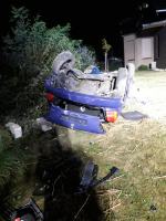 Dachowanie w Ścigowie. Jedna osoba w szpitalu