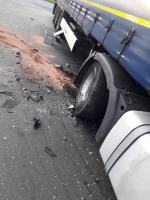 Kierujący samochodem ciężarowym wymusił pierwszeństwo przy wjeździe na A4