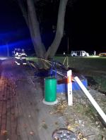 Dachowanie busa w Sieroniowicach. 