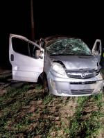 Dachowanie busa w Sieroniowicach. 