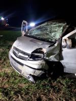 Dachowanie busa w Sieroniowicach. 