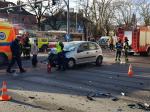 91-latek kierował Citroenem który zderzył się z radiowozem 