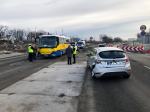 Zderzenie autobusu z osobówką na ulicy Bohaterów Monte Casino
