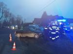 Zderzenie samochodów w Magnuszowicach