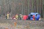 Śmiertelny wypadek na przejeździe kolejowym w Nowej Schodni. Wstrzymano ruch pociągów 