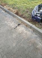 Samochód osobowy zderzył się z ciężarówką na DK45 w powiecie oleskim