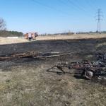 Strażacy coraz częściej interweniują przy pożarach traw 