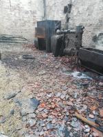 Akcja gaśnicza w Boguszycach. Płonął budynek gospodarczy