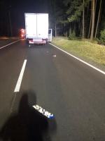 Potrącenie pieszej na trasie Zawadzkie - Kolonowskie