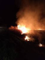 Strażacy gasili nocą pożar nieużytków. Służby apelują o rozwagę