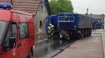 Samochód ciężarowy wjechał w budynek w Dobrzeniu Wielkim