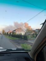 Pożar w domu jednorodzinnym w Antoniowie. Jedna osoba w szpitalu