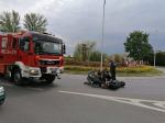 Nysa: Funkcjonariusze Zakładu Karnego pomogli motocykliście po wypadku