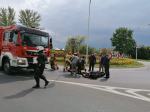 Nysa: Funkcjonariusze Zakładu Karnego pomogli motocykliście po wypadku