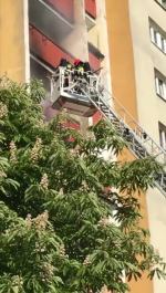 Pożar mieszkania na ulicy Rybackiej w Opolu