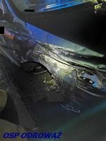 Zderzenie osobówki z ciężarówką na krapkowickim odcinku A4