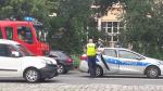 Kolizja pojazdów na ulicy Sienkiewicza w Opolu. Utrudnienia w centrum 