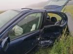 Niebezpieczny poranek na drogach. Zderzenie pojazdów w powiecie strzeleckim