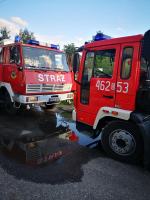 7 zastępów straży gasiło pożar łuski kakaowej