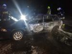 Pożar samochodu osobowego na ulicy Kościuszki w Brzegu