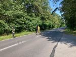 Wypadek na trasie Kup-Namysłów. Odnaleziona kilka godzin po wypadku kobieta była pijana