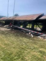 Spłonęła wiata łucznicza w Prudniku. Władze klubu szukają świadków