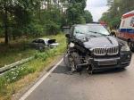Zderzenie BMW i Skody w Zawadzkiem