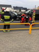 Zderzenie dwóch samochodów w Źlinicach. 4 osoby ranne