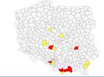 Nowe powiaty w "czerwonych" i "żółtych" strefach. Kilka powiatów na liście ostrzegawczej
