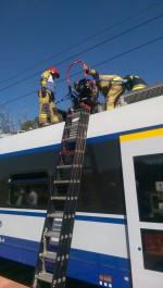 Pożar w pociągu intercity na stacji w Pludrach. Ewakuowano podróżnych