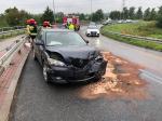 Zderzenie Mazdy i Fiata na Niemodlińskiej w Opolu