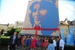 Mural Anny Jantar oficjalnie odsłonięty. W uroczystościach uczestniczyła Natalia Kukulska
