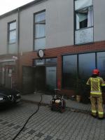 Pożar salonu usługowego przy Ozimskiej w Opolu