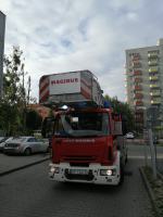 Pożar salonu usługowego przy Ozimskiej w Opolu