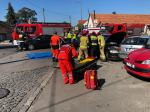 Zderzenie kilku osobówek na skrzyżowaniu Prószkowskiej i Kwoczka. 3 osoby w szpitalu