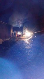 12 zastępów straży gasiło pożar chlewni w gminie Głogówek