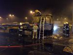 Laweta zapaliła się podczas jazdy. Niebezpieczne zdarzenie na A4