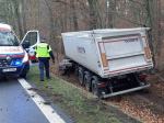 Zderzenie samochodu osobowego z ciężarówką w powiecie brzeskim