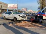 Zderzenie motocykla z osobówką na ulicy Budowlanych w Opolu