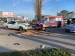 Zderzenie motocykla z osobówką na ulicy Budowlanych w Opolu