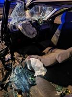 Czołowe zderzenie pojazdów w Ciężkowicach