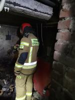 Strażacy gasili piwnicę w gminie Baborów