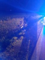 Samochód osobowy dachował w Zielęcicach