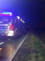 Samochód osobowy dachował w Zielęcicach